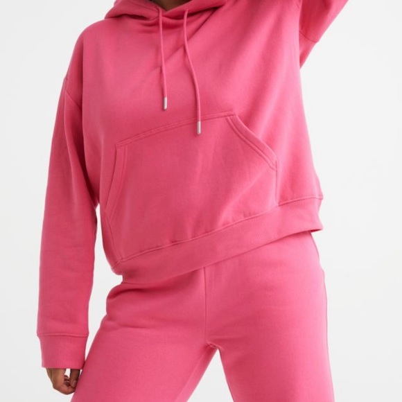 H&am Neón Pink Unisex Hoodie - Picture 2 of 6